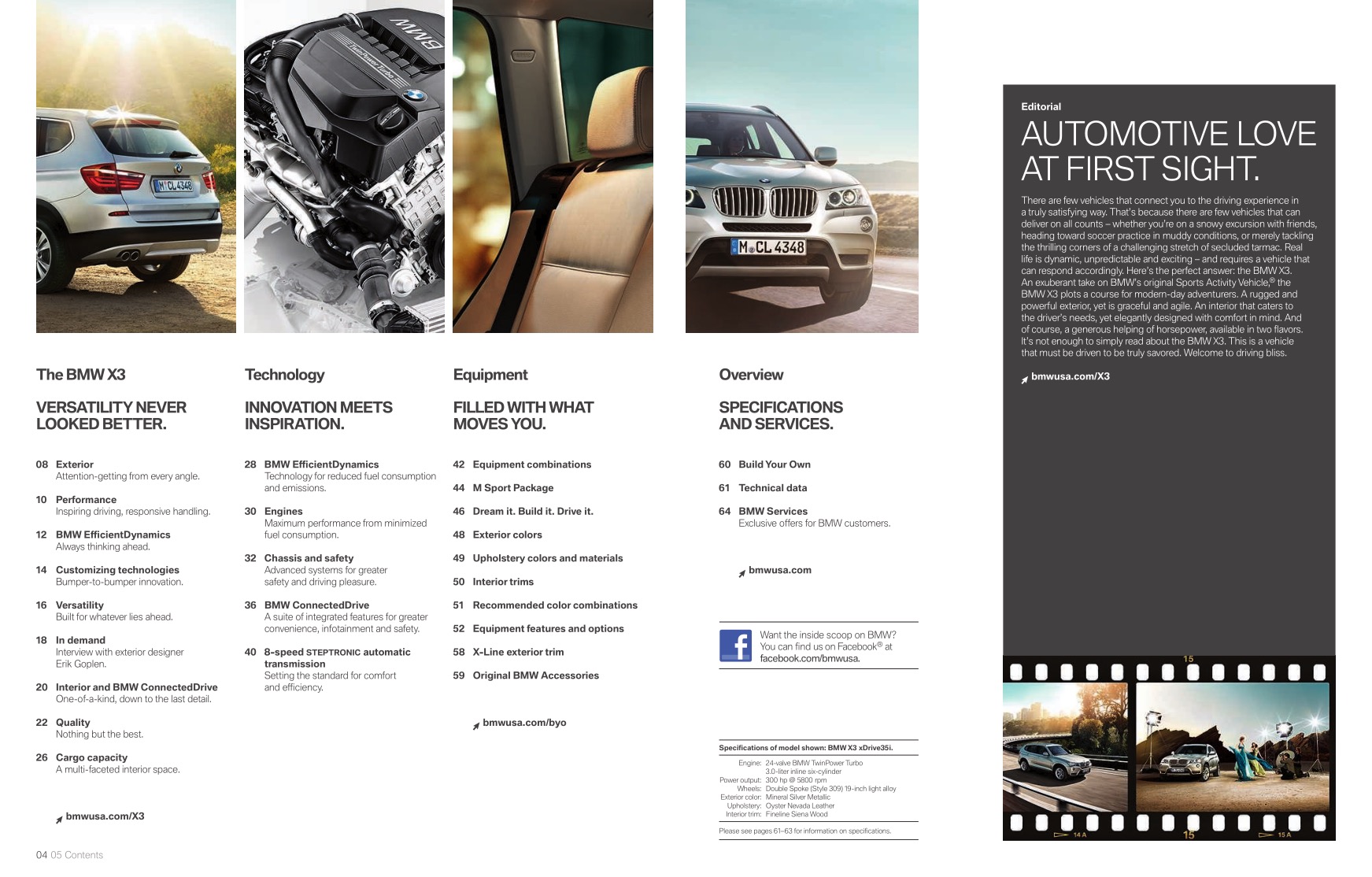 2013 BMW X3 Brochure Page 7